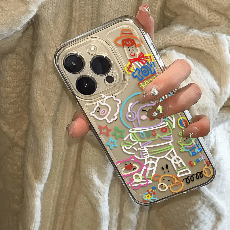 

Kawaii Toy Story Disney Woody чехол для телефона Alien Slinky Dog милый мультяшный чехол для телефона для IPhone 16, 15, 14 Pro серии праздничные подарки