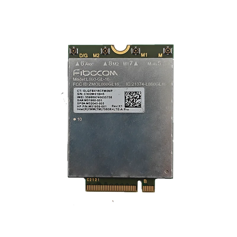 Fibocom WWAN Card L860 GL 16 Cat16 Only USB Mode L860-GL-16 Module for Mikrotik WAP Router M.2 Key-B LTE FDD/TDD B38 B39 B40 B4
