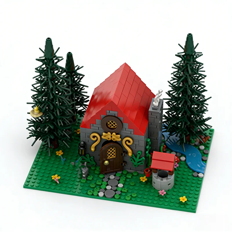 980pcs MOC Fairy Cottage Version 2 City Model Building Christmas Gifts Blocks Construction Toys DIY Education Creative Idea