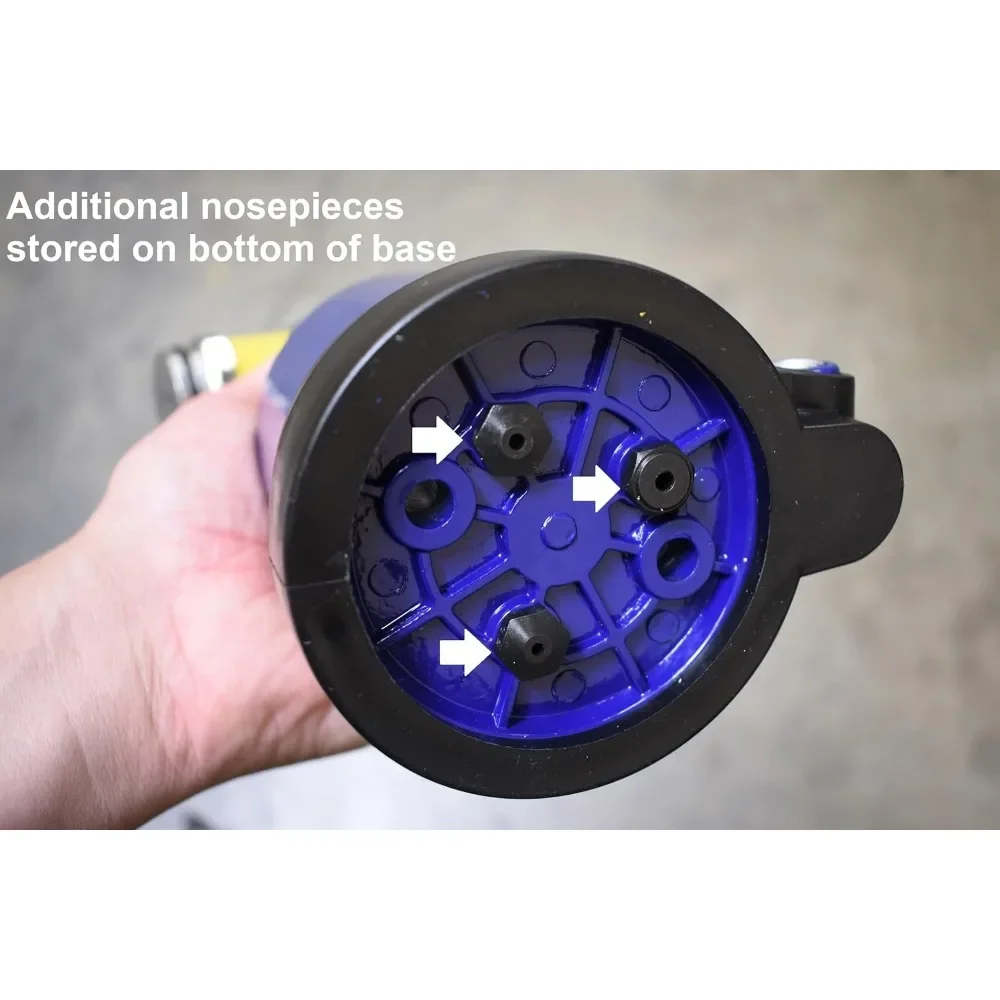 Remachadora de aire Astro Pneumatic PR14 con tamaños de remache 3/32, 1/8, 5/32, 3/16 y 1/4