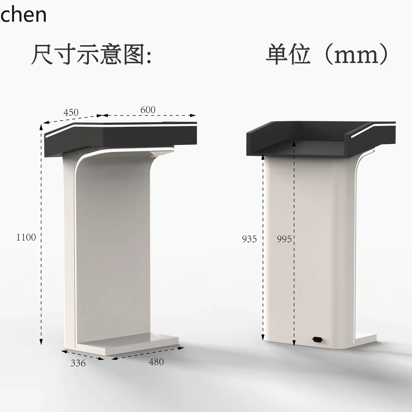 DSA Reception Desk Welcome Desk Conference Training Host Speech Desk Stainless Steel