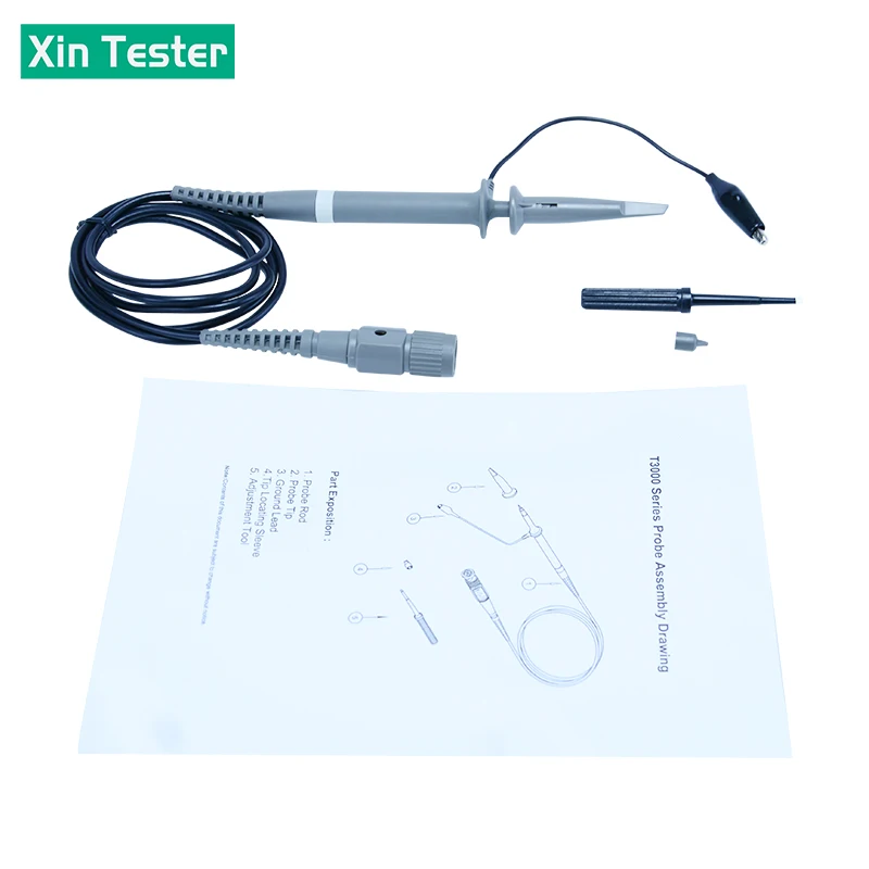 Imagem -02 - Sonda de Osciloscópio de Alta Tensão Xin 100mhz x1 X100 Sondas de Teste T3100