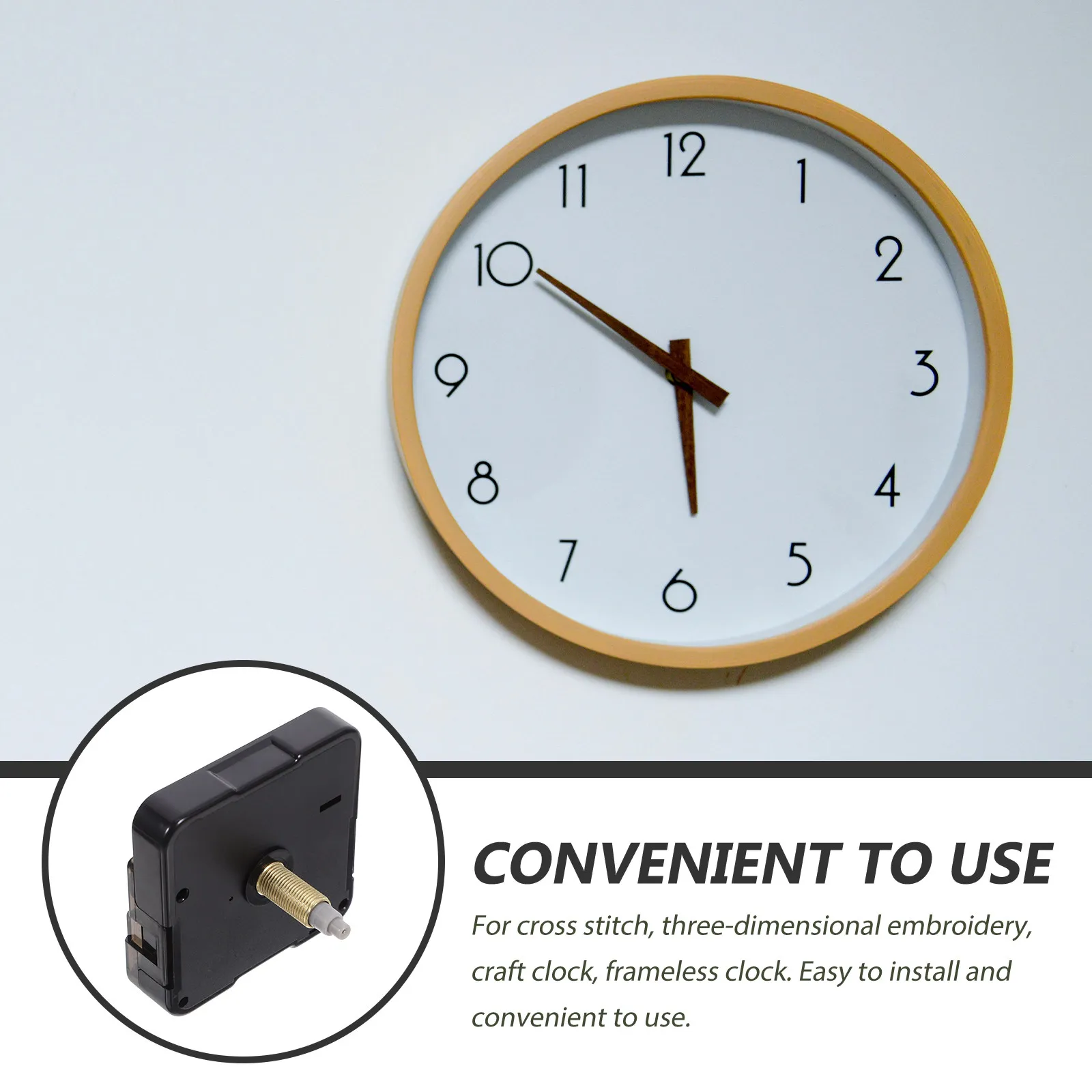 Quartz Clock Mechanism Replacement Wall Clock Movement DIY Silent Operation Accurate Parts Mute Motor