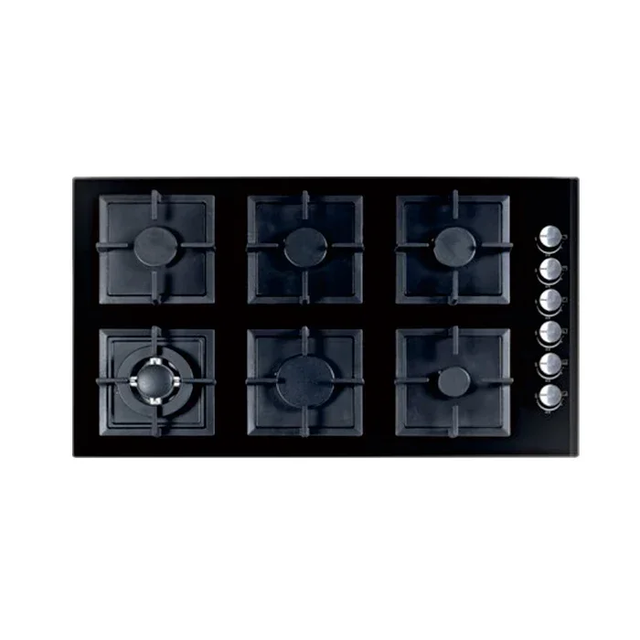 Tempered glass top 6 gas stoves