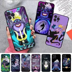 Disney Ursula Villains Phone Case For iPhone 8 7 6 6S Plus X SE 2020 XR XS 14 11 12 13 Mini Pro Max Mobile Case