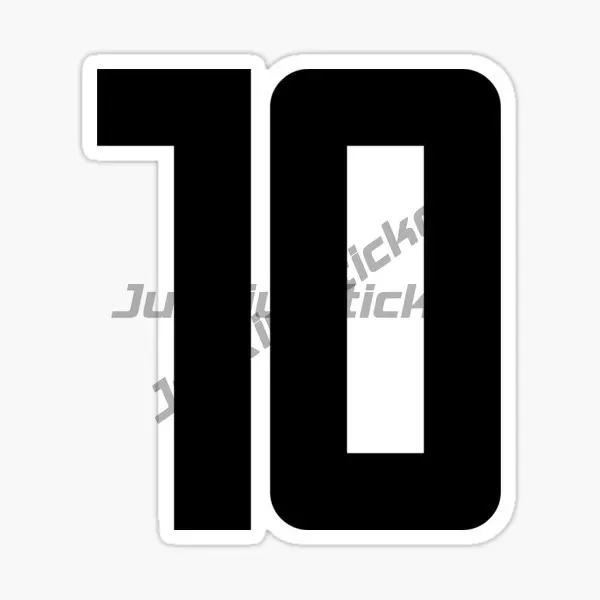 Black Number 01-10 2023-2024-2025 Year Can Be Combined in Car Sticker Car Motorcycle Logo Decal Laptop Phone Tablet PVC Decor