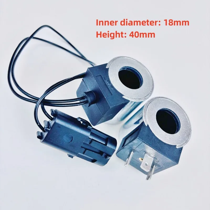 Excavator parts Yuchai 65/75-8 Pilot Safety Lock Electromagnetic Valve Pengpu 60 Dragon Engineering 85, DC24V, DC12V, ID18mm