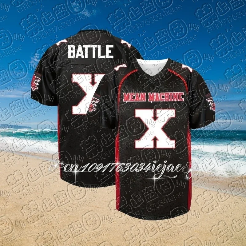 الرجال # 13 # 23 # X # 18 قميص كرة القدم الأمريكية جيرسي تنفس مخصص يعني آلة كريب التدريب جيرسي كرة القدم الموحدة تي شيرت #2