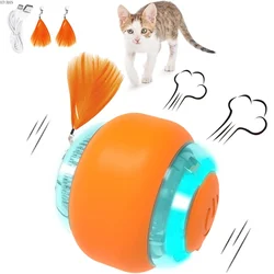 ATUBAN Moving Cat Toy Ball,Motion Activated Cat Toy for Indoor Cat,Interactive Cat Ball,Smart Cat Toy for Exercise Entertainment