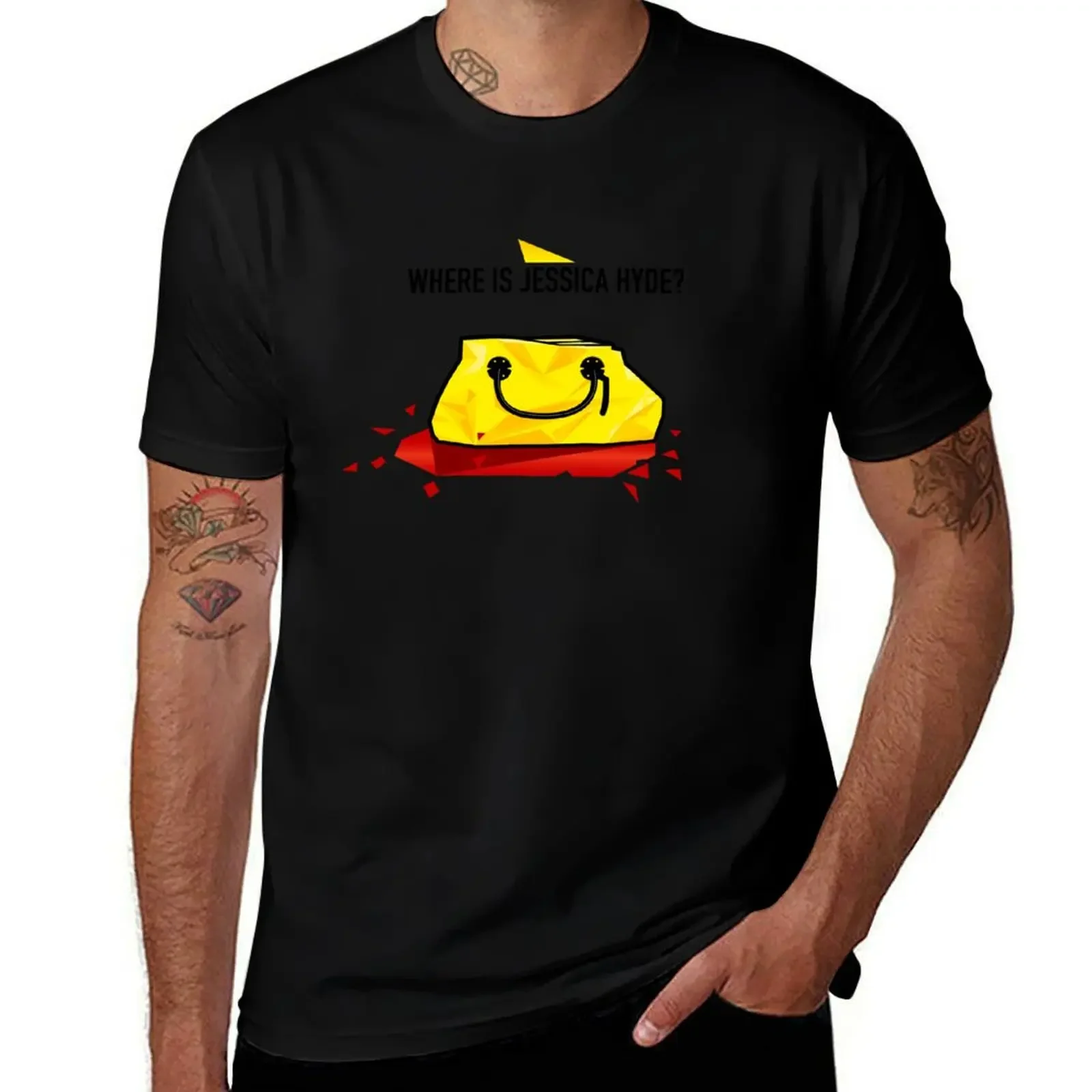 Utopie-Waar Is Jessica Hyde? T-Shirt Met Korte Mouwen, Grafische T-Shirt Heren Kampioen T-Shirts