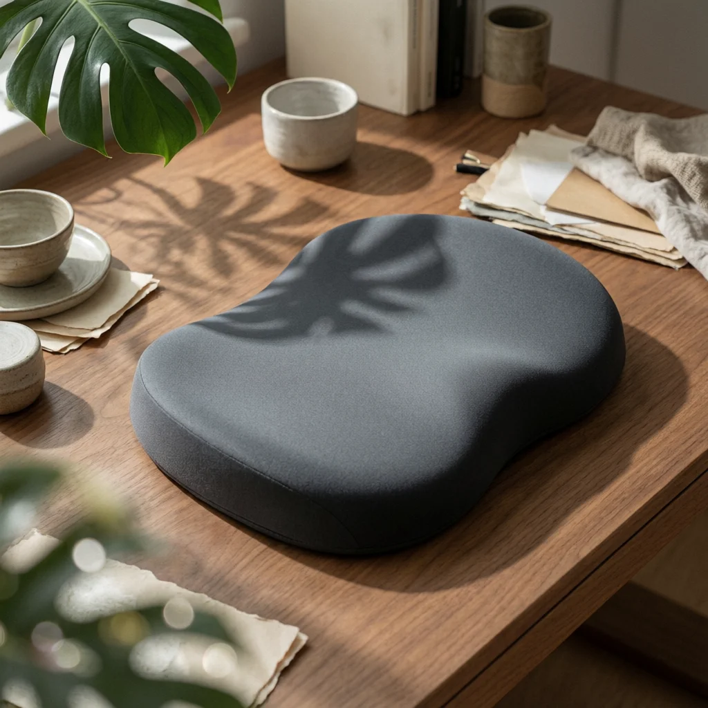 Chair Cushion with Backrest Supportive Lumbar Support Seat Cushion Posture-Correcting One-Piece for Office Workers, Study Room