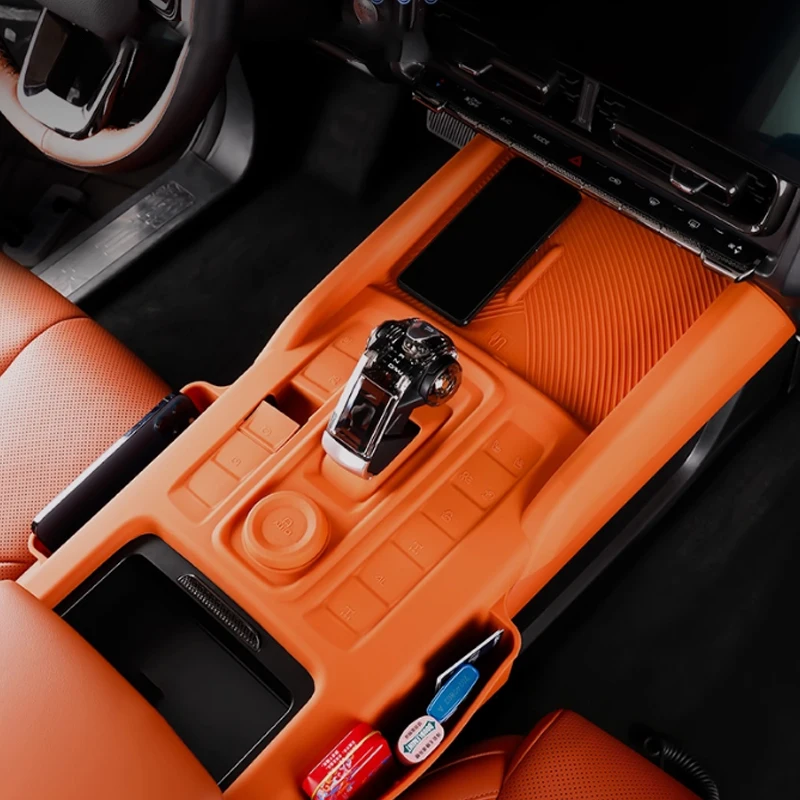For Great Wall Haval H9 2024 2025 2026 Car Central Control Exhaust Dust Cover Wireless Filling Silicone Pad Interior Accessories