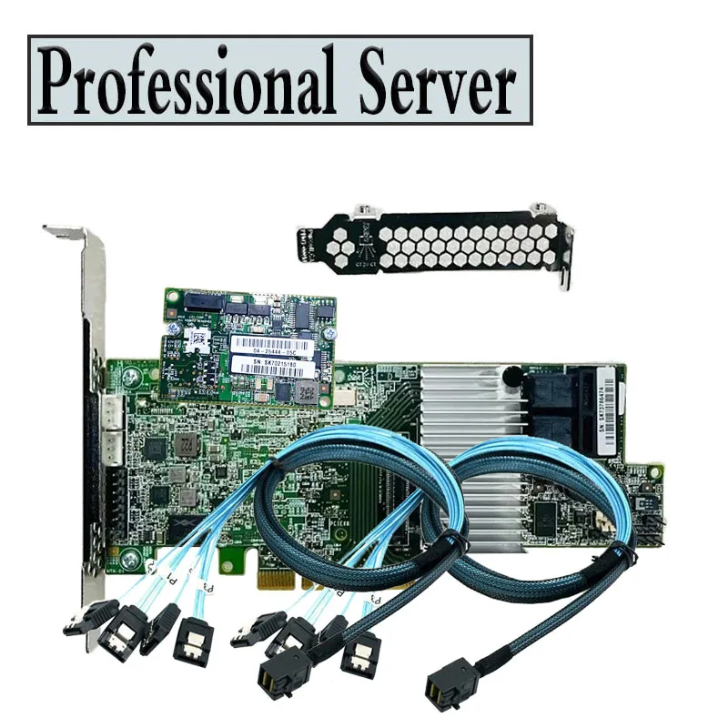 LSI Logic 9361-8i MegaRAID SAS 1GB Cache LSI00417 PCIE3.0 Controller Card+8643*2 Cable