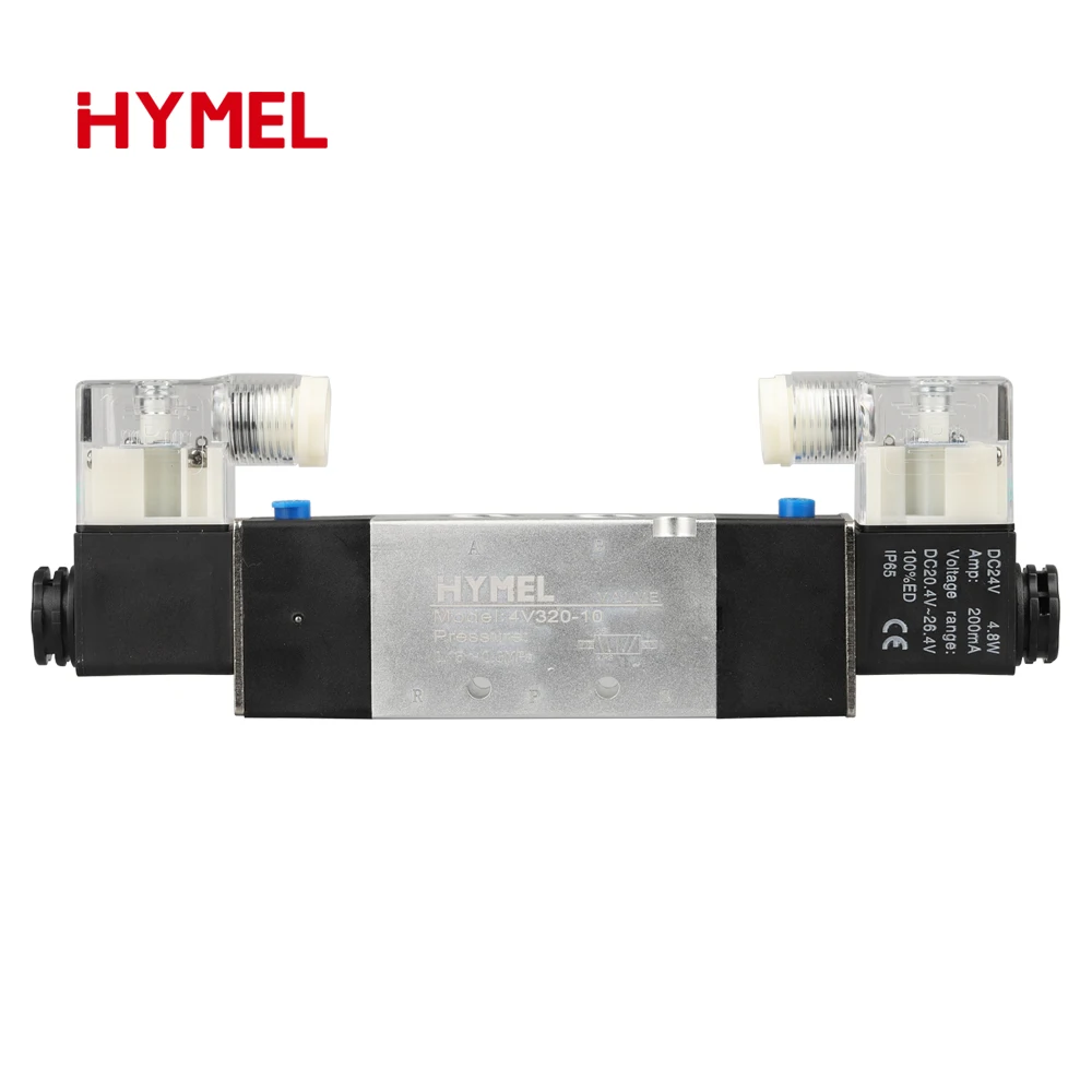 จัดส่งฟรีคุณภาพสูง DC12V DC24V AC 110V AC220V Air ภายในท่องเที่ยวประเภท Solenoid วาล์ว 4V320-10 3/8 ''Outlet และ Inlet