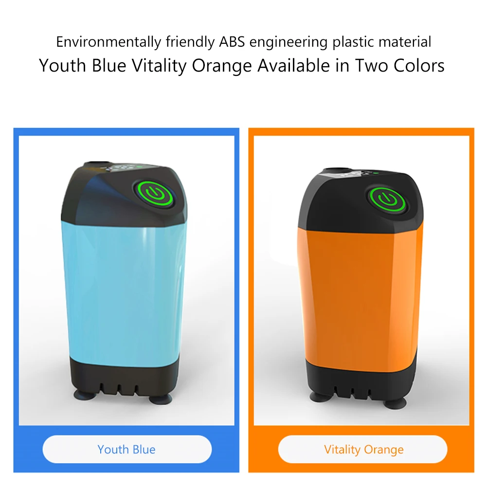 Bomba de chuveiro elétrica portátil com display digital de temperatura 4800mAh à prova d'água para camping, caminhadas, praia