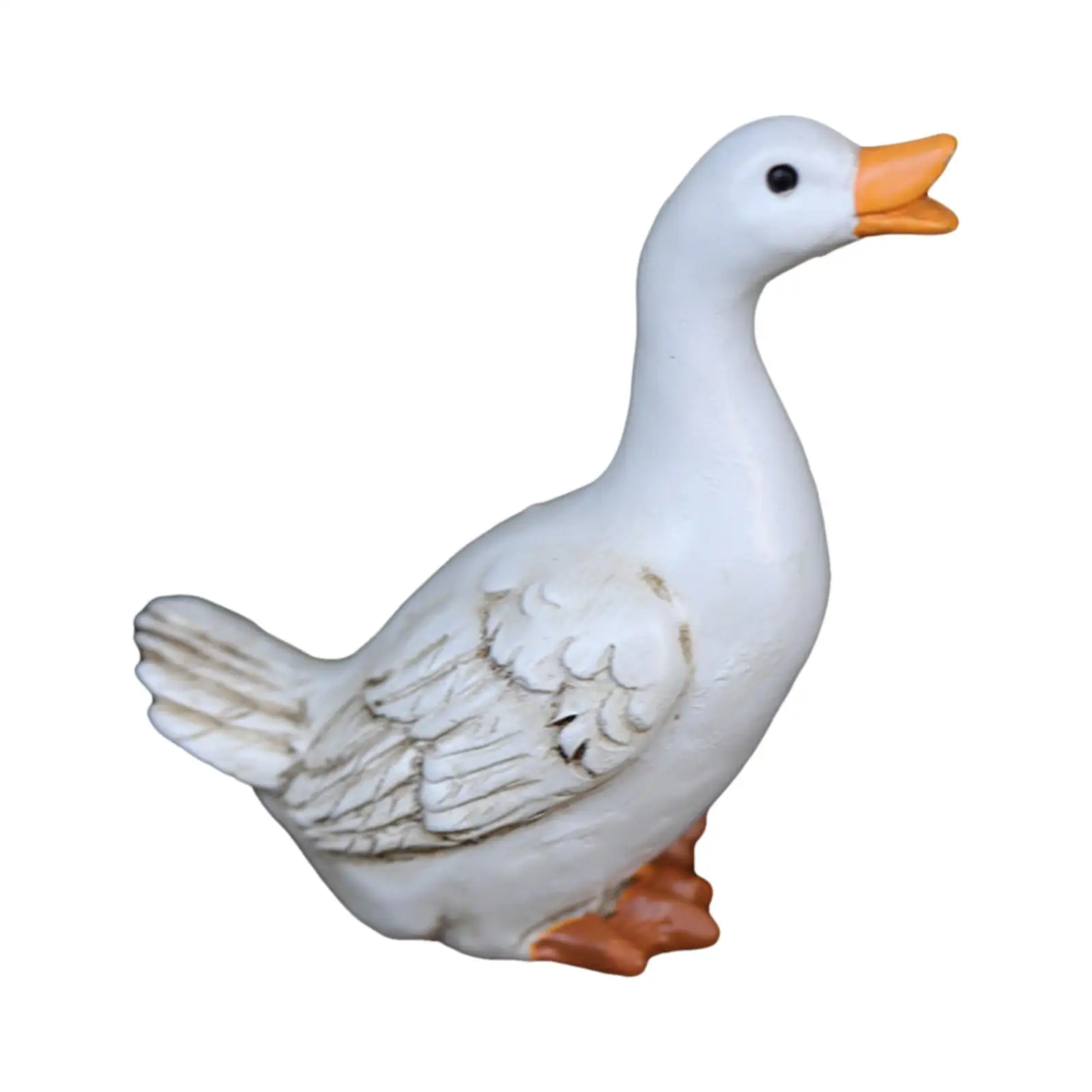 Resin Duck Statues for Garden Pond Decor Cute Animal Figurines Outdoor Yard Art Waterproof Lawn Ornaments for Patio Home