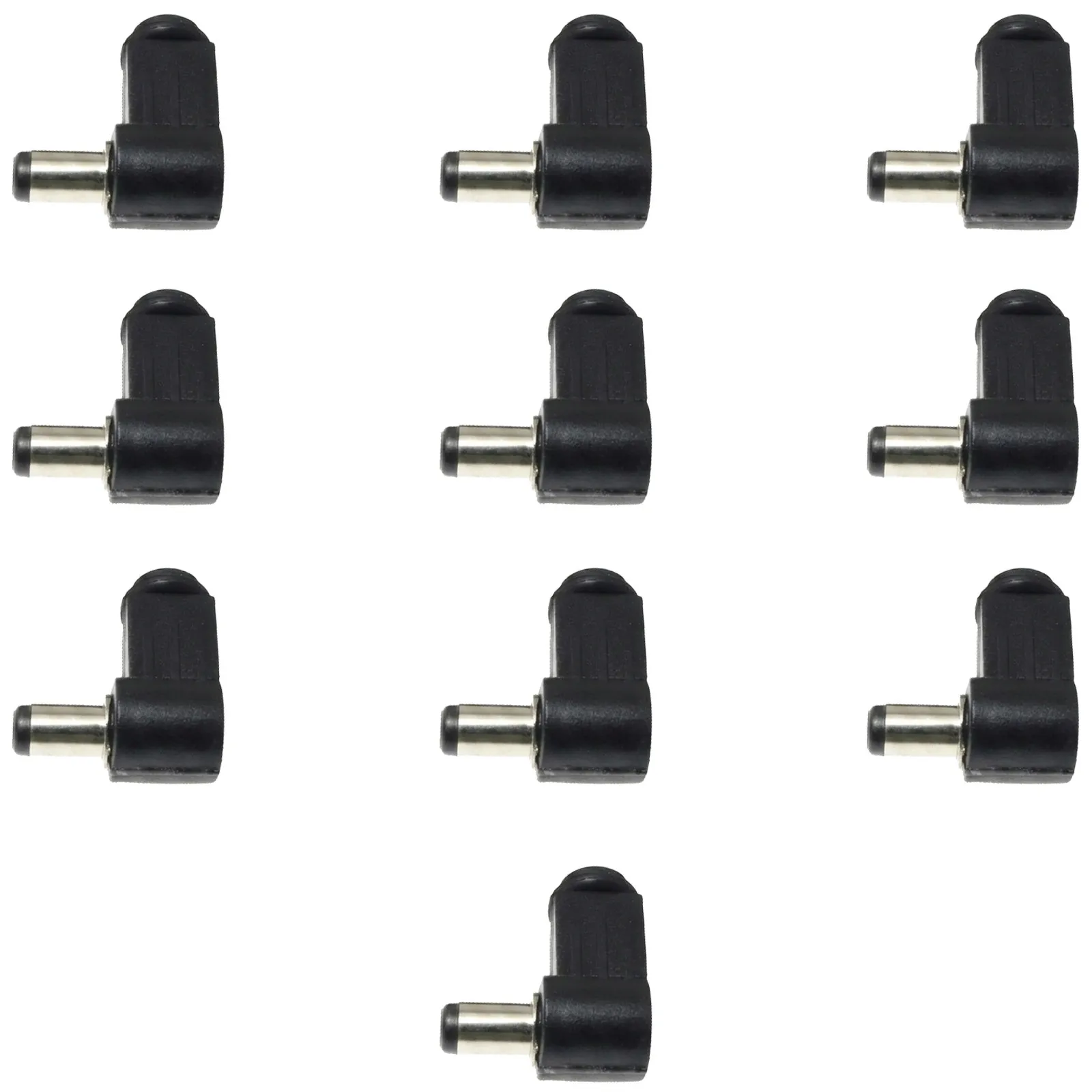 10Pcs Right Angle Dc Power Jack 5.5x2.5mm Pcb Connector Solder Terminal Charger Plug for Electronics Projects Cctv Application