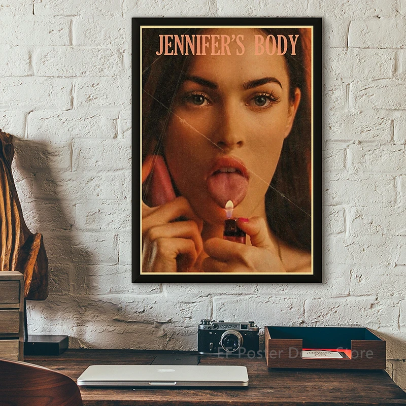 Classic Film Poster Prints Vintage Home Room Art Wall Decor Jennifer\'s Body/Jaws/Leon Movie Theater Painting Nostalgic Printings