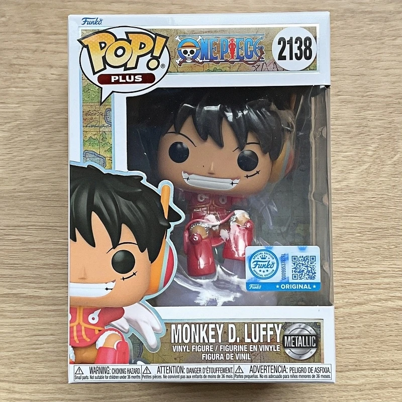 Rare Limited Edition Funko Pop One Piece Monkey D Luffy Egghead Island Metallic #2138 Vinyl Figure Collectible Model Gift - view 2