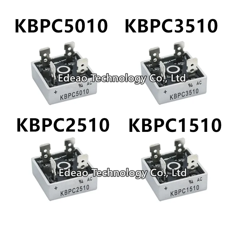 2~10pcs/lot KBPC1510 KBPC2510 KBPC3510 KBPC5010 DIP-4 Single-Phase Rectifier Bridge