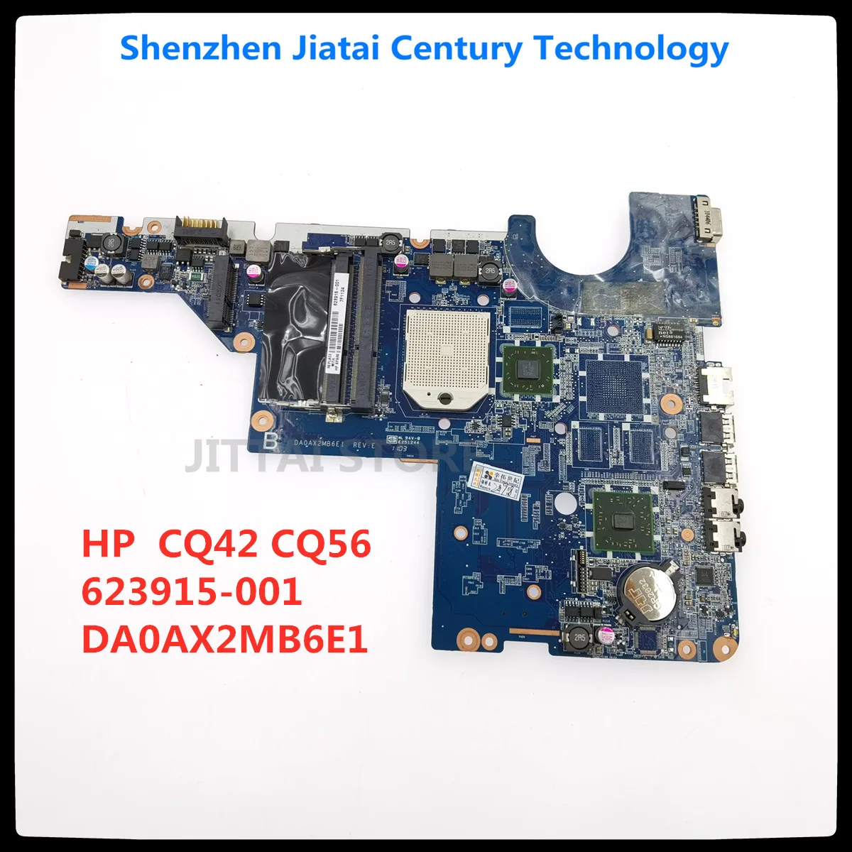 

For HP Compaq CQ42 CQ56 laptop motherboard 623915-001 Mianboard DA0AX2MB6E1 Socket S1 DDR3 free cpu!