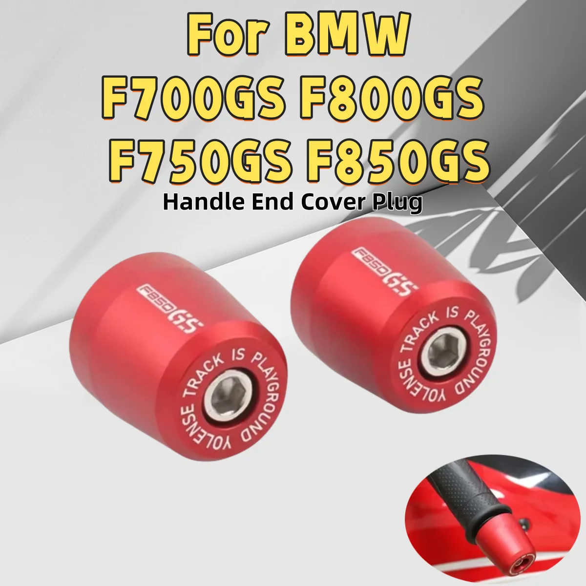 

For BMW F700GS F800GS F750GS F850GS Adventure Motorcycle Handle Bar End Handlebar Grips ends Cap Plug Slider Counterweight cover