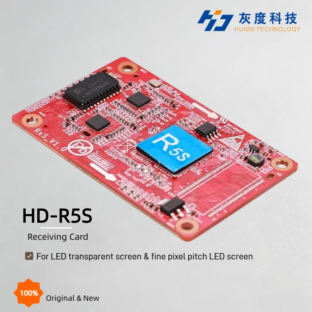 Huidu HD-R5S LED Receiving Card Gigabit Port 256*512 Pixels for LED Transparent Screen Fine Pitch Display