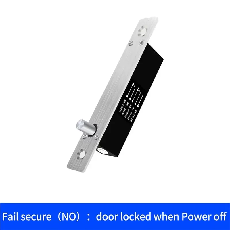 【NEWLY】Electric Bolt Door Lock DC 12V Small Access Control Safe Lock With Timer Delay Door Contact Feedback Signal Locker