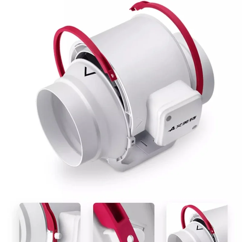 Ventilador De conducto silencioso para cocina, Extractor De aire potente para el hogar, Extractor De Humo Potente Ventilateur