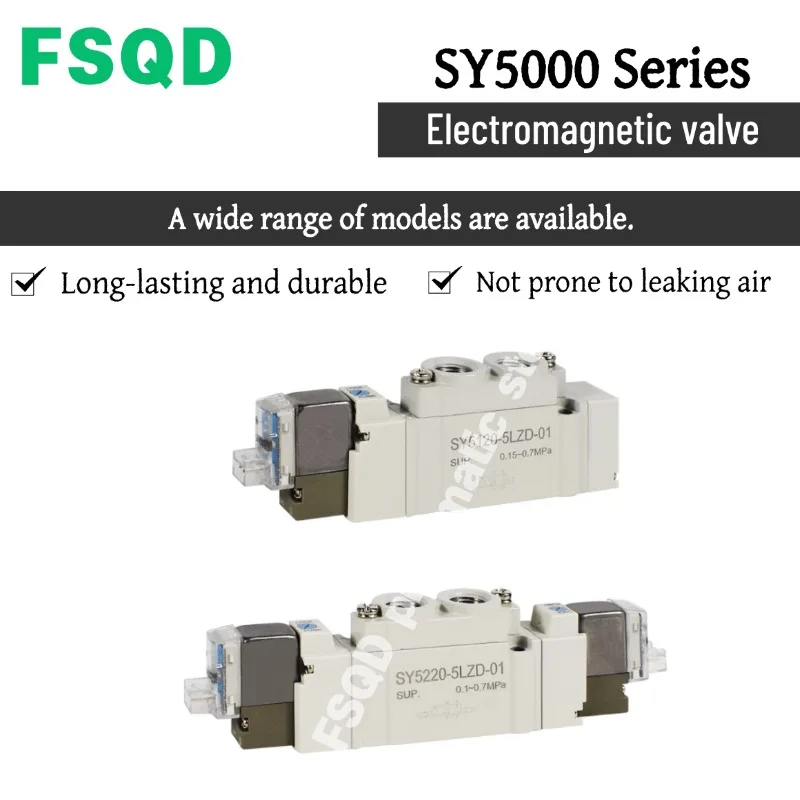 SY5120-3LZD-01 SY5120-4LZ-01 SY5220/5320/5420/5520-3/4/5/6/LZD,DZD,DZ,G,LZE,LZ,D-01 Solenoid Valve SY5000 SY Series