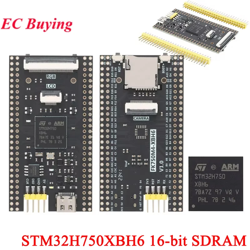 STM32H743XIH6 STM32H750XBH6 STM32H743VGT6 STM32G070RBT6 STM32F103RCT6 STM32 Płyta rozwojowa rdzenia kompatybilna z OpenMV SDRAM — zdjęcie 6