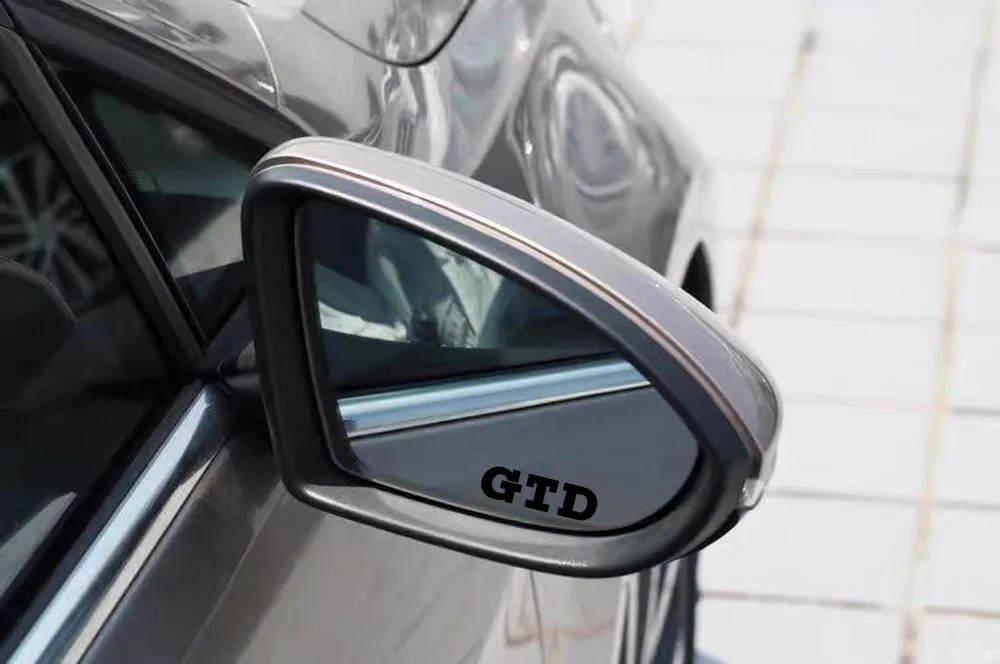 4PCS Reflective GTD GTE Car Rearview Mirror Sticker For VW Volkswagen Golf 8 MK8 Clubsport Estate R Line Alltrack
