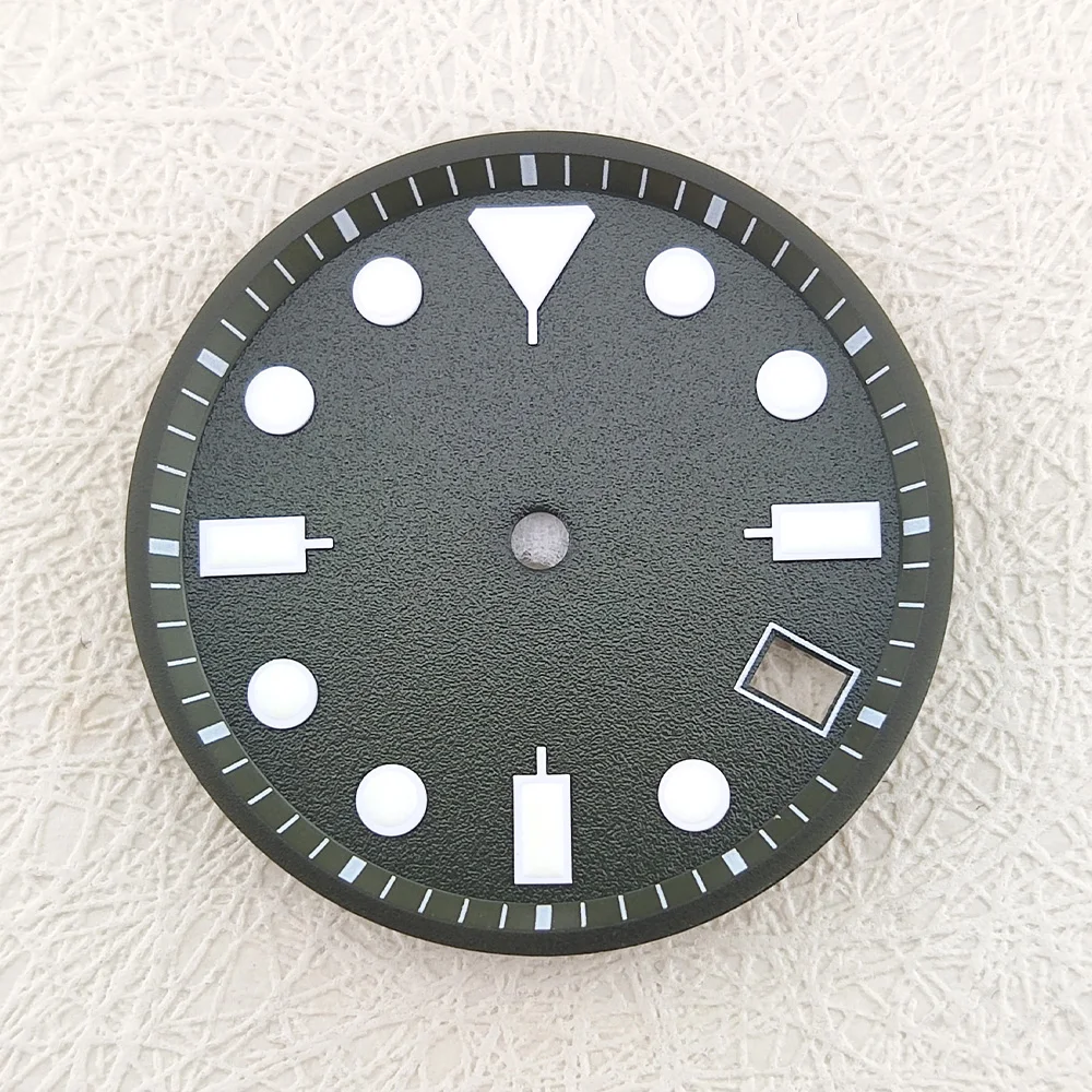 29.5mm Watch Dial NH35 Dial Custom LOGO Laser Printed Logo/Name DIY Luminous Dial NH35 Case Suitable For NH35/NH36 Movements