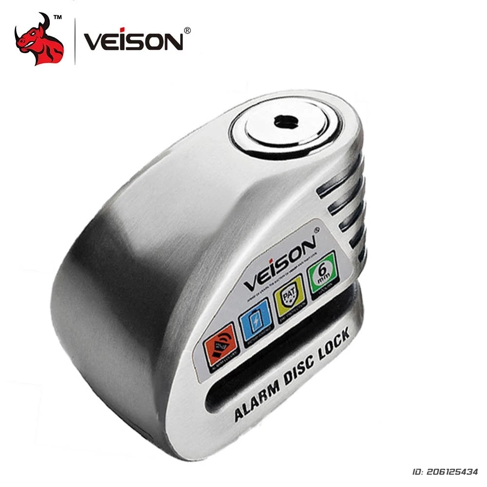 

Motorcycle Alarm Disc Lock 130 DB Waterproof Lntelligent Controllable Alarm Disc Brake Lock Electric CarLock DiscBrake Lock
