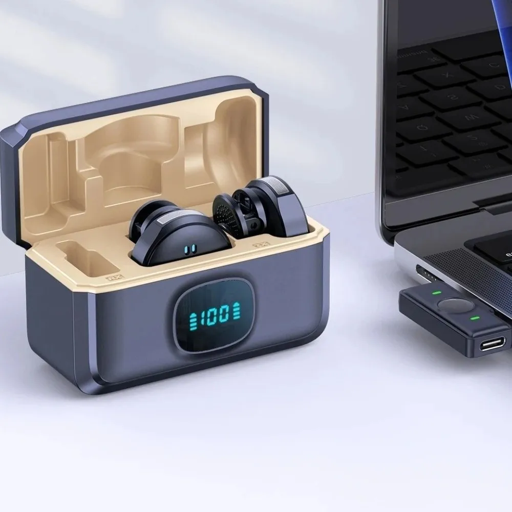Noise Cancellation Wireless Microphone Plug and Play Portable Back Clip Mini Microphone with Charging Case Professional