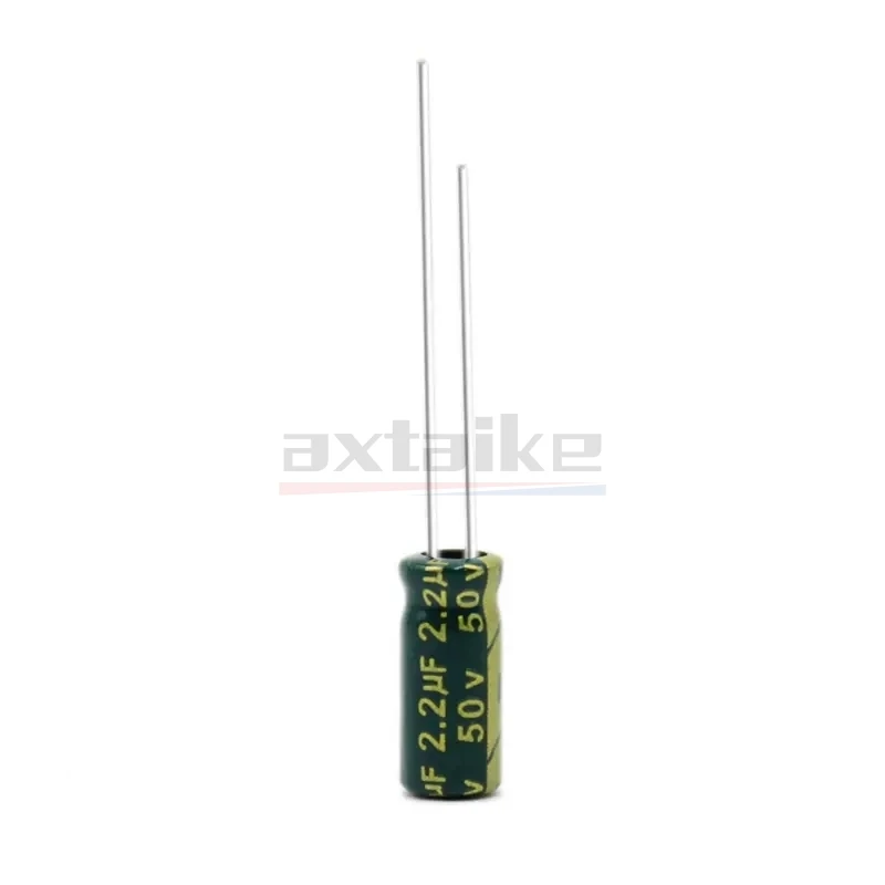 50PCS 2.2UF 50V 400V 50V2.2UF 5*11MM 400V2.2UF 6*12MM High Frequency Low ESR Aluminum Electrolytic Capacitor DIP