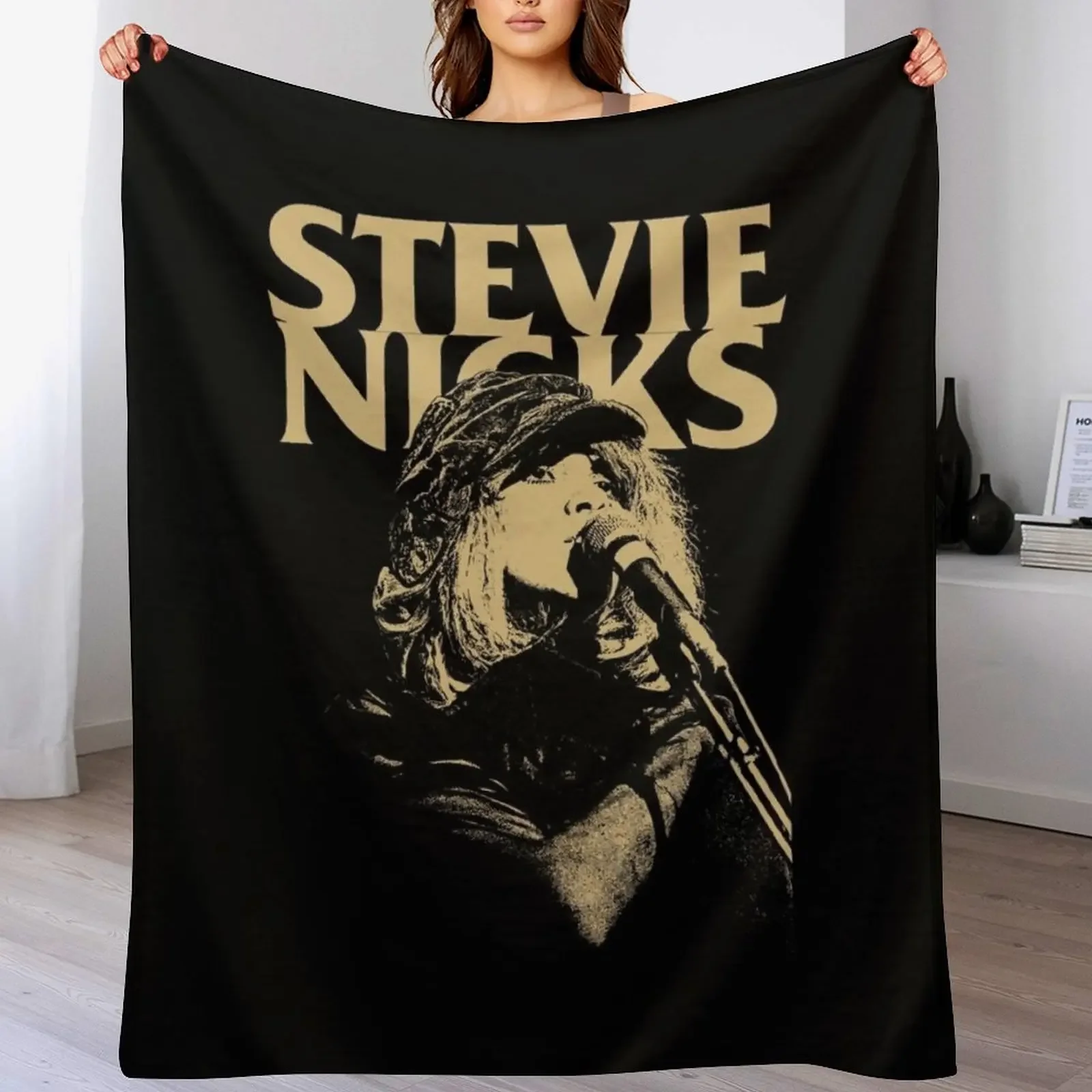 anime portrait stevie nicks,stevie nicks,stevie nicks,stevie nicks Throw Blanket Custom Shaggy Blankets