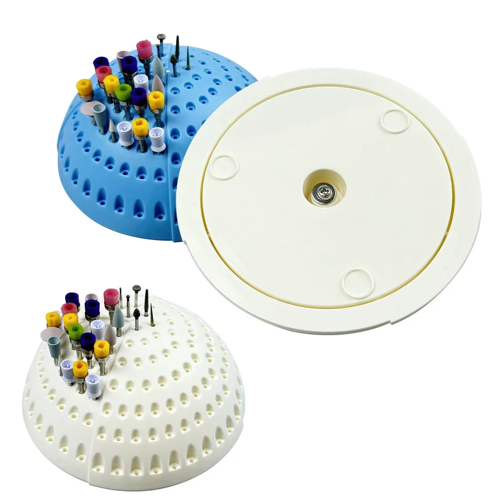 

Holes Dental Disinfection Semi-circular Needle Box Burs Block Sterilization Case Holder Dentistry Lab Disinfection Box