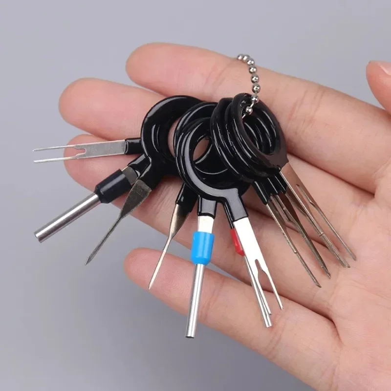 Car Terminal Disassembly Kits Needle Pushers Wire Harnesses Needle Picks Stainless Steel Hardware Tools Auto Parts Terminals