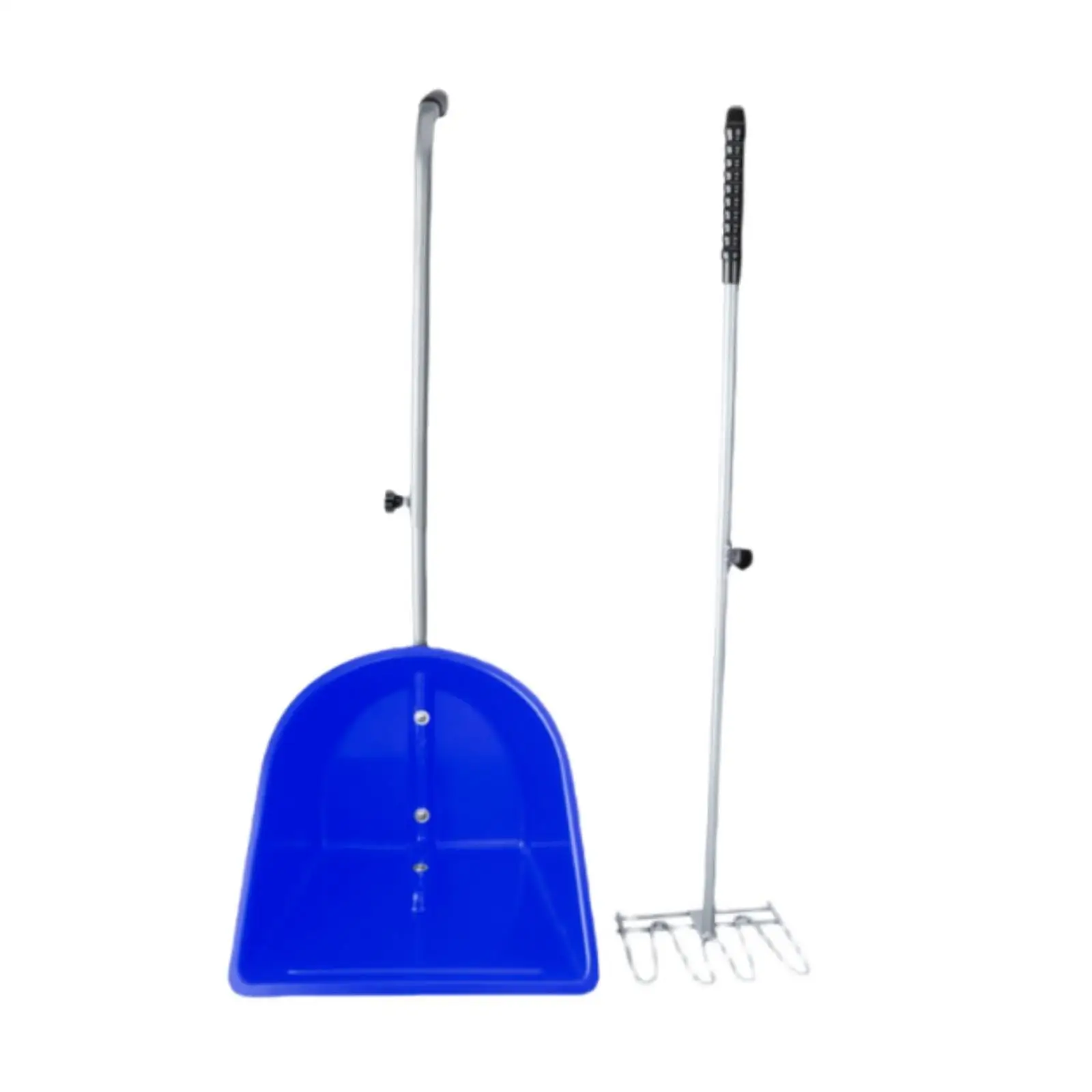 

Iron Fork with Dustpan Combo Set with Long Handle for Horse Farm Hand Tool Garbage Shovels Lightweight Horse Supplies Dung Fork