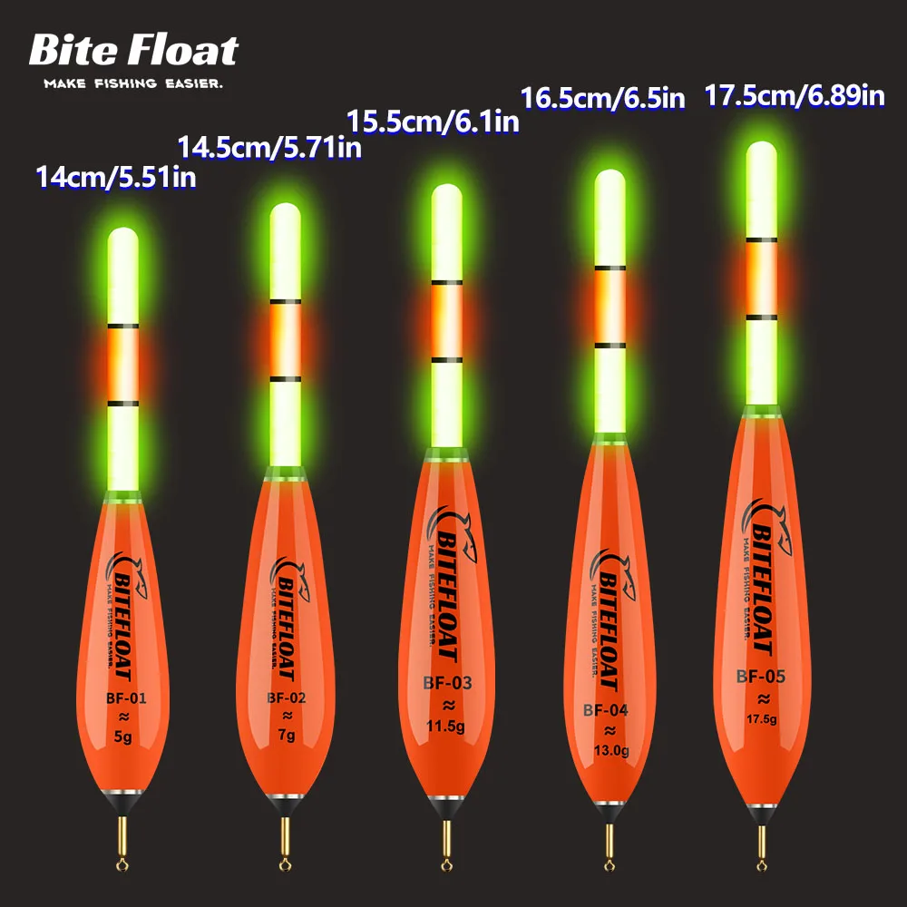 Bite Float Elektronische Angelposen 5er-Set: 2 Smarte Elektronische Posen + 2 Wiederaufladbare Batterien + 1 Ladegerät für Nachtangeln – Detail 2