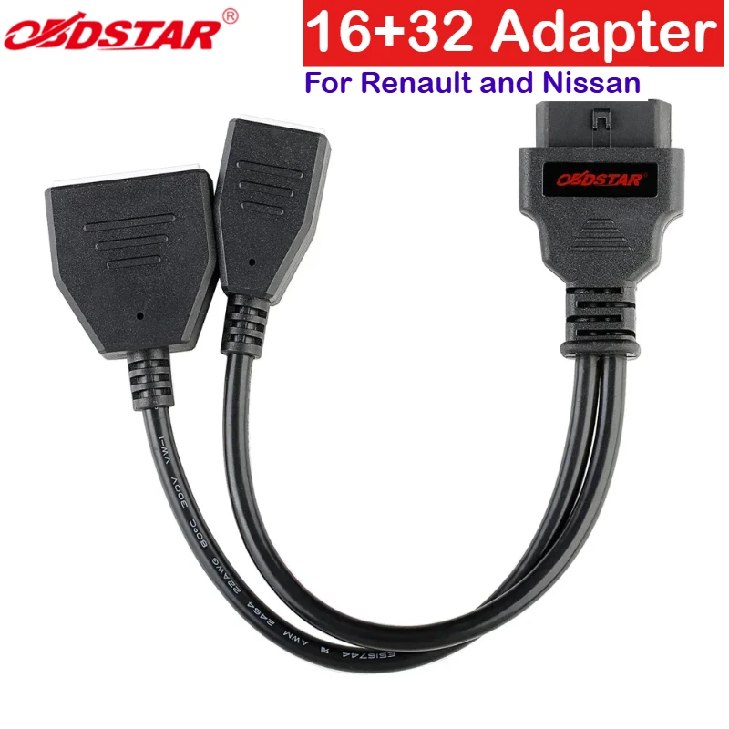 

OBDSTAR 16+32 Adapter for Nissan/Renault 16+32 Cable NissanWork with X300 DP Plus/X300 PRO4