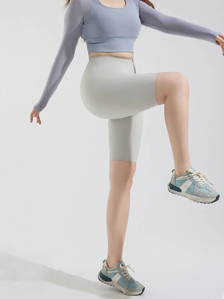 AliExpress BIVIGAOS Summer Fat Girl Knee Length Cycling Shorts Women High Waist Tight Fit Shark Shorts Sports Yoga Biker Short Leggings