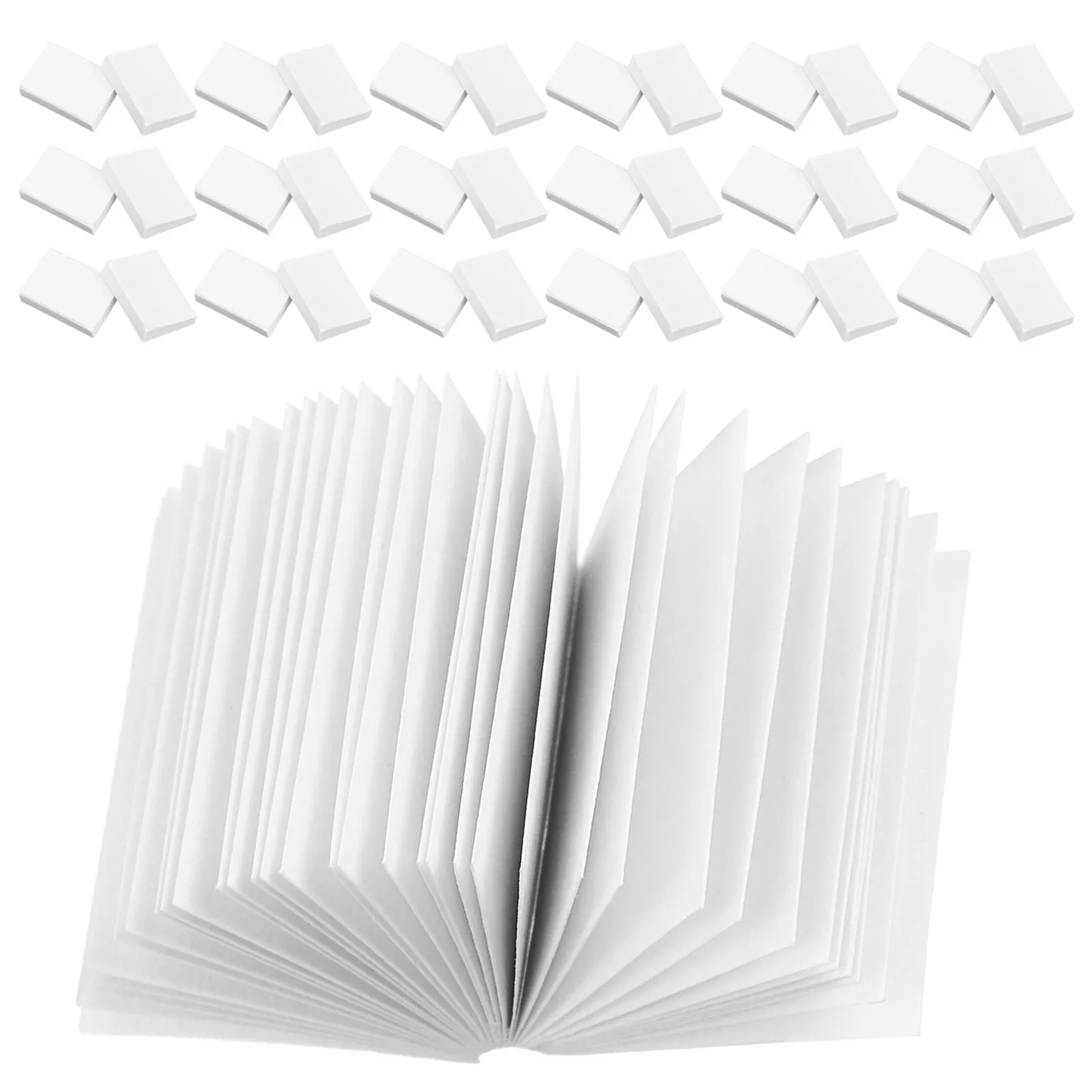 

120 миниатюрных книг для кукольного домика, белые пустые страницы для творчества, поделок и декора, книжки для кукольного домика