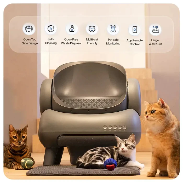 Large Automatic Cat  Box Self-cleaning Smart Cat Toilet