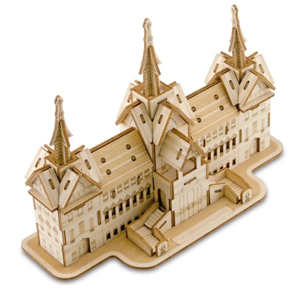 

Wooden 3D Puzzle Creative Educational Thai Style House for Kids Adults Enhance Creativity Imagination Exercise Ability Gift