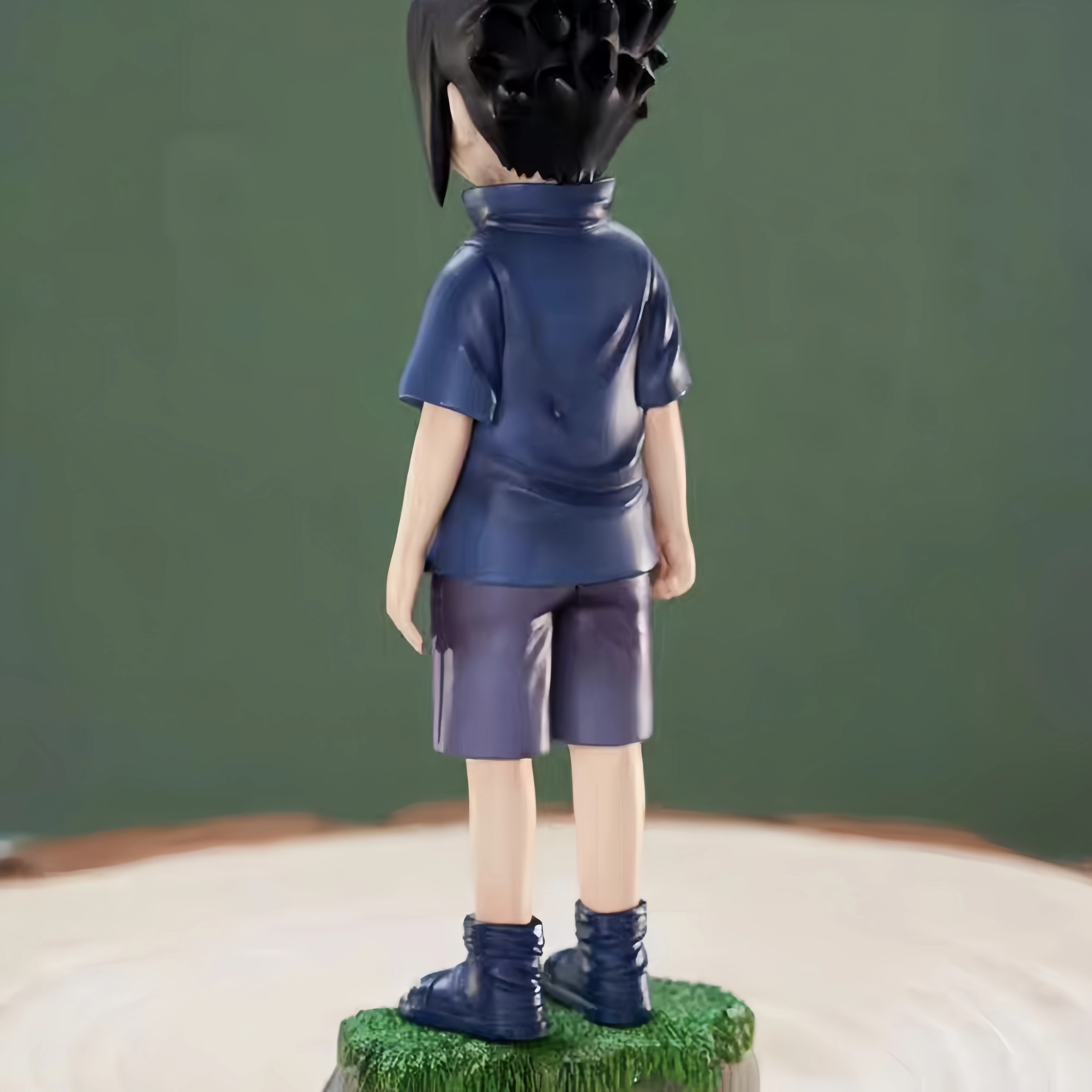 Anime Naruto Childhood Uchiha Sasuke Cute Action Figure GK Model Statue Collectible Ornaments Figurine Kid Toy Birthday Gift