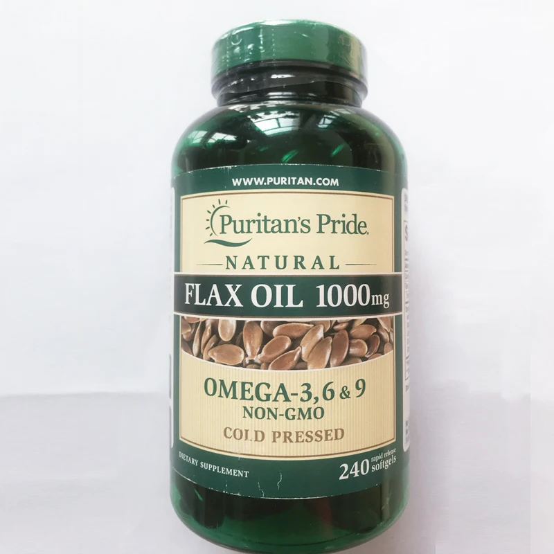 

Flax Oil 1000 mg Omega-3,6 & 9 cold pressed 240 softgels