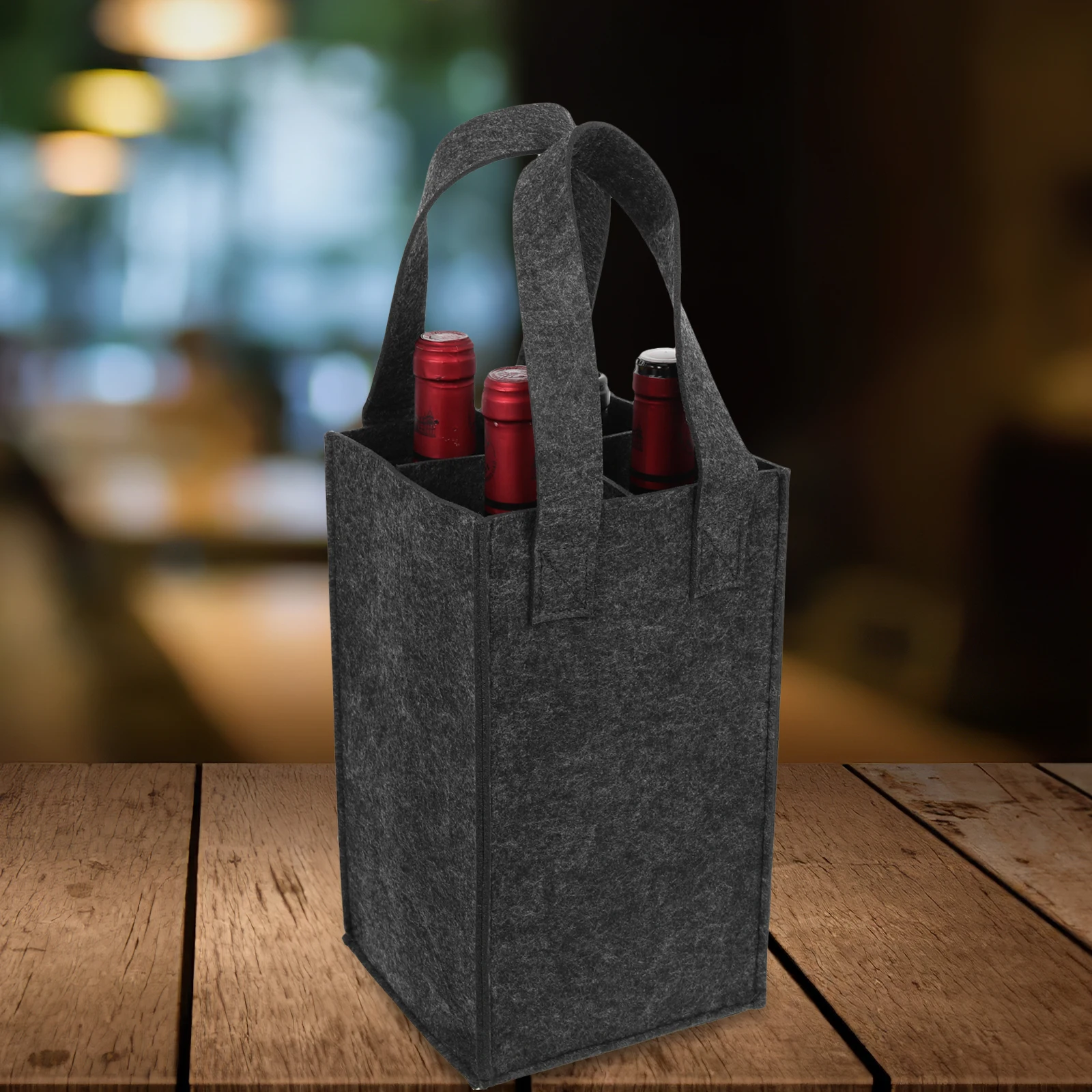 

2pcs Red Wine Bag Portable Storage For Wine Bottle Reusable Carrier Felt Party Beer Bag Holiday Gift