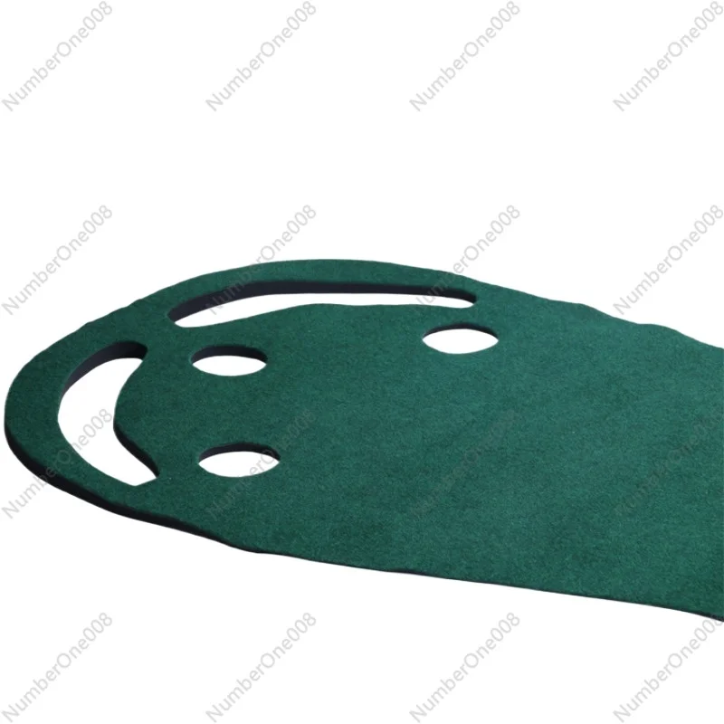 Golf Big Foot Blow Pad Putter Practice Blanket, Indoor and Outdoor Three-hole Folding Blow Pad (Contact Customization)